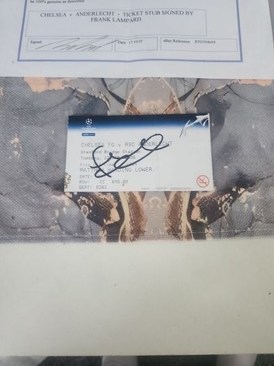 frank lampard signed ticket