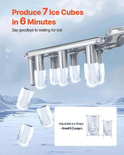 Countertop Ice Maker Machine Portable 11.8kg