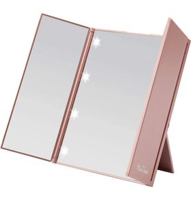 Lighted Trifold Mirror for Beauty Makeup Travel Mirror Compact (FREE POSTAGE)