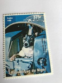 Rare stamp - 1957 - Leika - First dog in Space