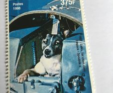 Rare stamp - 1957 - Leika - First dog in Space