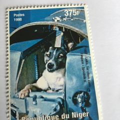 Rare stamp - 1957 - Leika - First dog in Space