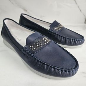 Loafers flat slip on real leather Spanish shoes Sabrinas BALI V17 style 75003 FLORIDA17 navy  RRP 95 euro new & boxed size UK 9 EU 42