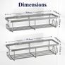 2 Pack Rustproof Shower Caddy - Minimalist Style Bathroom Shelves Image 2