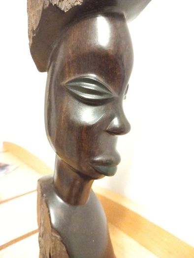 Statue Ebony  Tribal figurine Hand made