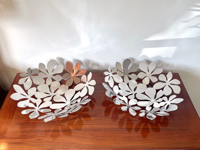 Pair of Vintage Ikea Stockholm Stainless Steel Bowls
