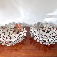 Pair of Vintage Ikea Stockholm Stainless Steel Bowls