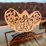 Unique Hand Carved Chinese Wood Plaque Good Fortune and Wealth Symbols Image 10