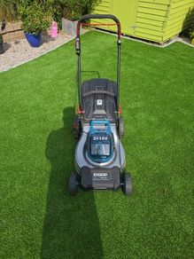 cordless  lawnmower