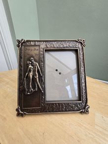 Genesis Cold Cast Bronze Picture Frame Happy Anniversary