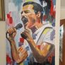Freddie Mercury original painting Image 5