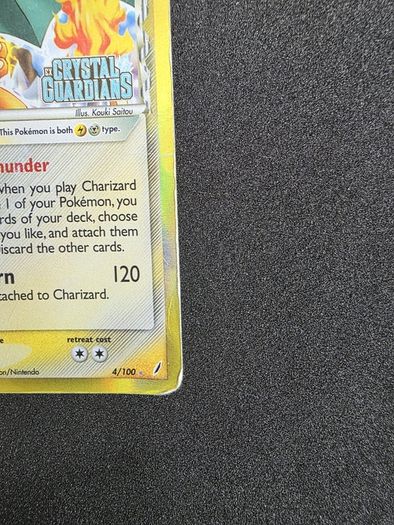 Pokemon Ex Crystal Guardians stamped Charizard