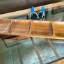Long Mid Century Moder Genuine Antique Danish Design Handcrafted Wooden Tray Image 6