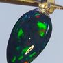 Ethiopian Black Opal Pendant 1.9 ct on 925 Silver Image 3