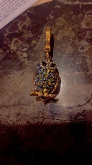 Juicy Couture pave owl charm