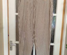 Striped Elasticated Waist Trousers Fits UK 12 to14 Wardrobe Clear out