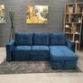 Brand New Corner Sofa Bed with Storage Blue Image 4