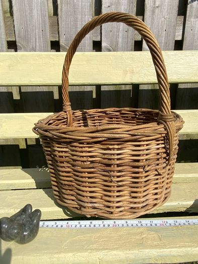 Vintage Basket Bag- Organic Shopping