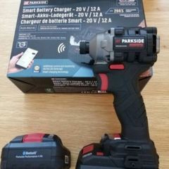 Parkside Performance X20V Cordless Brushless Impact Driver 226NM 1/4 Hex Bit Holder.