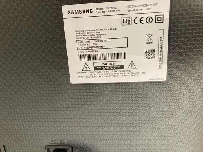 Full Hd Samsung T32e390sx Smart 32" Led Tv.