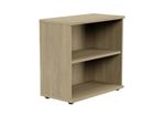 Open Bookcase Desk High (770mm) - 2 Levels - Urban Oak