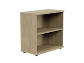 Open Bookcase Desk High (770mm) - 2 Levels - Urban Oak