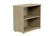Open Bookcase Desk High (770mm) - 2 Levels - Urban Oak