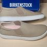 Womens BIRKENSTOCK BARRIE SAND canvas slip on shoes trainers beige brown Size UK 5 EU 38 boys girls unisex BRAND NEW BOXED Image 2