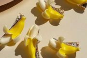 Funny Peelable Banana Hair Clips Set