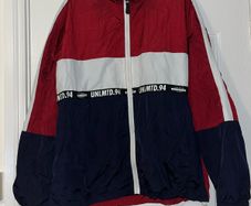 Red, White and Navy Windbreaker size medium