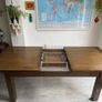 Solid Oak Extending Dining Table & matching Bench Image 5