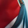 RETRO style red, blue and gold tone chain crossbody and shoulder straps Image 8
