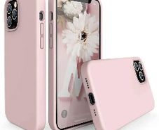 Liquid Silicone Case For Apple iPhone 12 Pro Max Luxury Thin Phone Cover Pink Sand