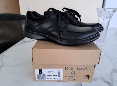 42.5 (8.5) NEW Clarks Lether School Shoes Wide (G)