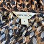Ladies Monsoon Brown Liza Leopard Print Blouse Image 2