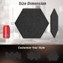 NEW SALE | 12 Pack Hexagon Acoustic Panels Self-adhesive, 30x26x0,9cm High Density Sound Proof Panels Image 6