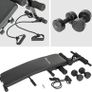 _Foldable Sit Up Bench -total Dimensions: Approx. 126 Cm (l) X 60 Cm (w) X 70 Cm (h)- Abdominal Ab Crunch Home Gym Exerciser Training Machine + 2 Dumbbells + 2 Training Ropes Image 5