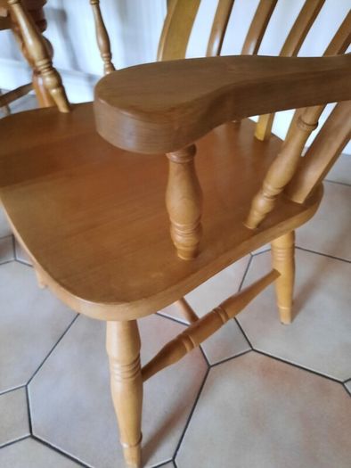 Farmhouse Antique Pine Table & Chairs