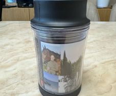 Small thermo mug-Insert your own picture.