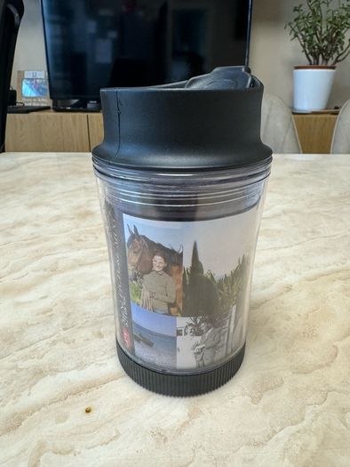 Small thermo mug-Insert your own picture.