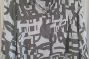 Ladies Shirt Grey &amp; White New