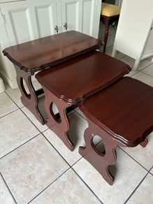 Mahogany nest of tables