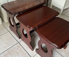 Mahogany nest of tables