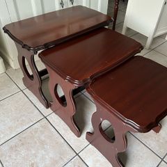 Mahogany nest of tables