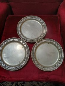 Vintage E.P.N.S cake stand plates for 3Tier Stand