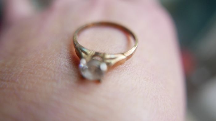 Vintage Sterling Silver 925 gold plated Ring 2,2g