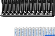 12 Pcs 1000mAh AAA Rechargeable Batteries with Charger Set | 12 Slot Smart Battery Charger Set, Type C Input 5V 2A Charging for Ni-MH Rechargeable Batteries