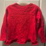 Girls Red Long Sleeved Tshirt Image 3