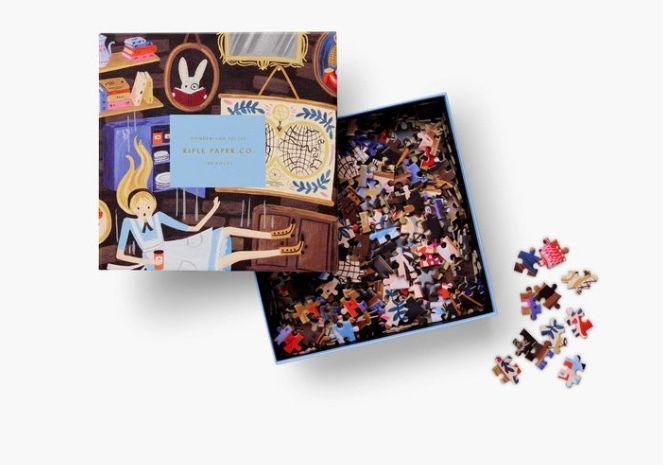 Rifle Paper Co. Alice in Wonderland 500 Piece Puzzle - New