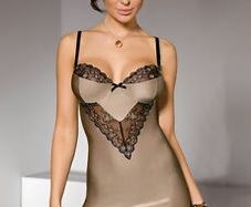 Slip Chemise leather feel